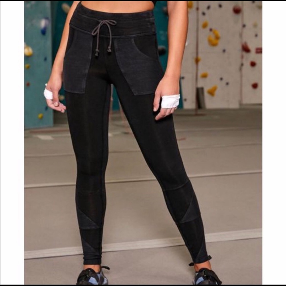 Free People Kyoto legging blk size Small